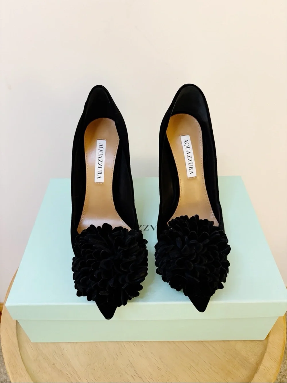 New Aquazzura Velvet Couturier Pump Heels